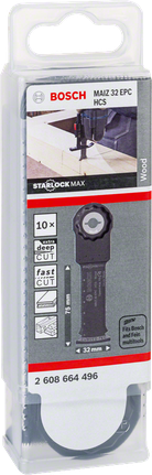 Bosch MAIZ 32 EPC Starlock Holzsägeblatt 10 Stück 1-1/4″.