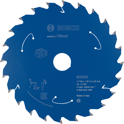 Bosch Expert for Wood Kreissägeblatt 140mm T24.