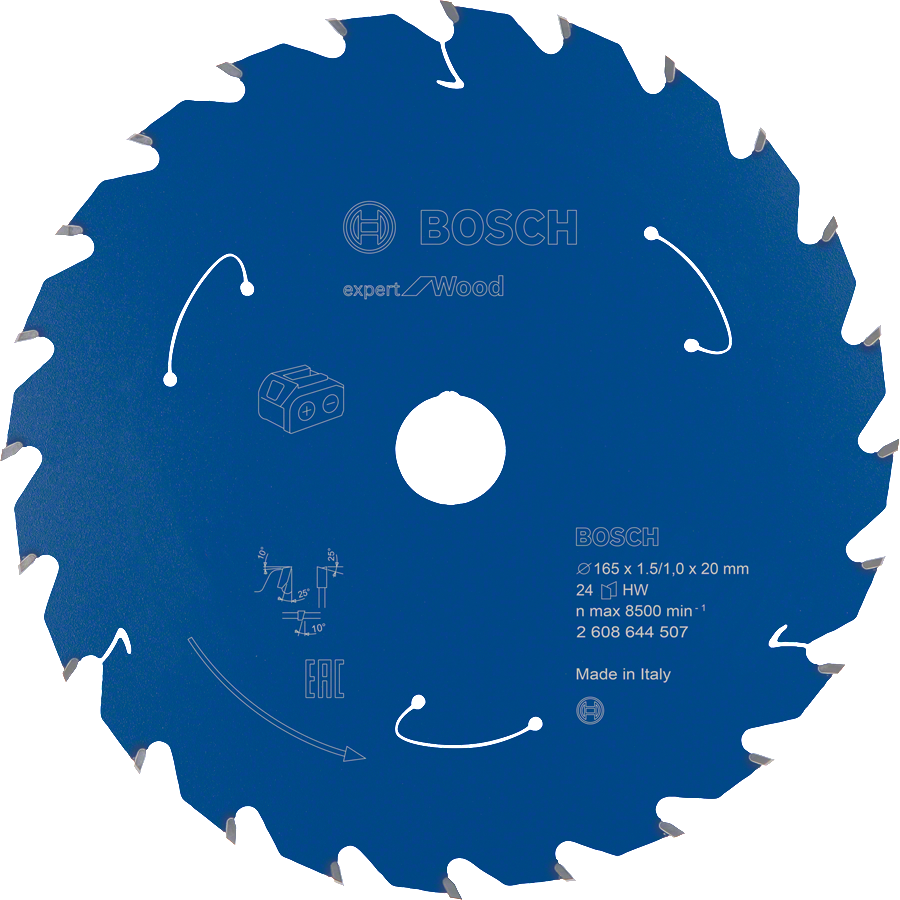 Bosch Expert für Holz Kreissägeblatt 165 mm 24T.