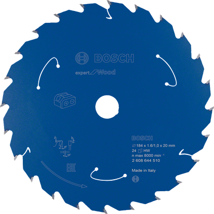 Bosch Expert for Wood 184 mm 24T Kreissägeblatt.