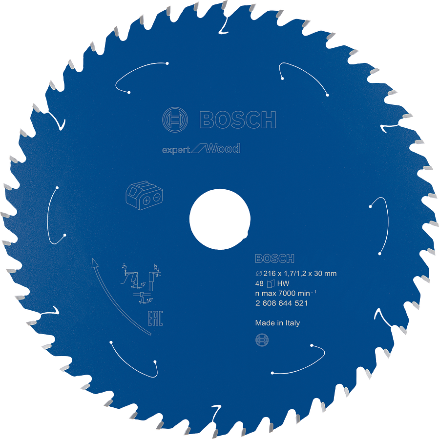 Bosch Expert for Wood Kreissägeblatt 216 mm 48 Zähne.