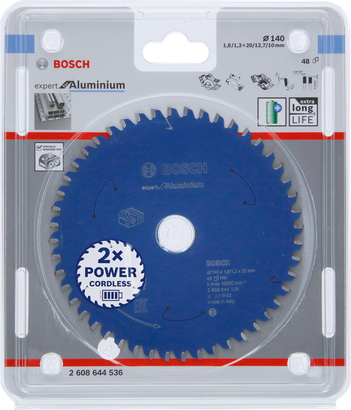 Bosch Expert for Aluminium Kreissägeblatt 140×1,8/1,3×20 T48.