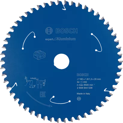 Bosch Expert für Aluminium Kreissägeblatt 160 mm 54 Zähne.