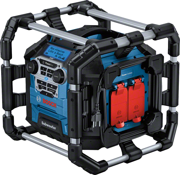 Bosch GPB 18V-5 SC Baustellenradio mit Subwoofer.