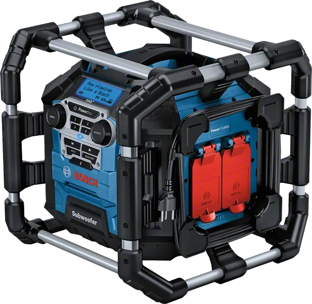 Bosch GPB 18V-5 SC Baustellenradio mit Subwoofer.