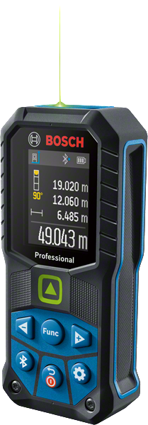 Bosch GLM 50-27 CG Laser-Entfernungsmesser mit Digitalanzeige.