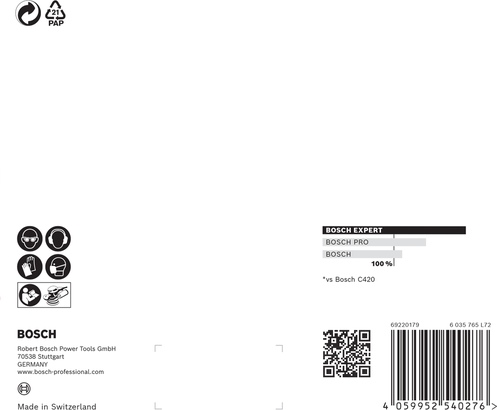 Bosch EXPERT M480 Schleifnetz 150 mm G 80 5-tlg.