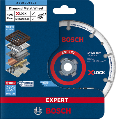 Bosch Diamant-Metalltrennscheibe 125 mm.