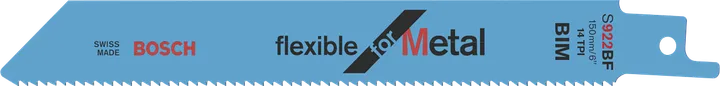 Flexibles Säbelsägeblatt S922BF von Bosch für Metall.