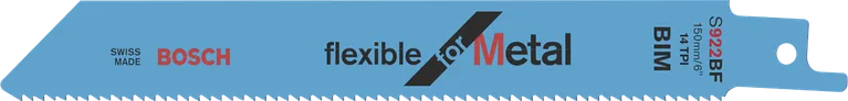 Flexibles Säbelsägeblatt S922BF von Bosch für Metall.