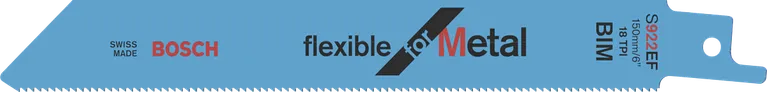 Flexibles Säbelsägeblatt S922EF von Bosch für Metall.