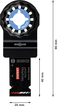 Hartmetall-Multitool-Klinge Bosch EXPERT MetalMax AIZ 20 AIT.