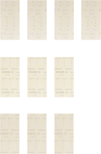 Bosch EXPERT M480 Schleifnetz-Set 10-teilig, offenes Netz.