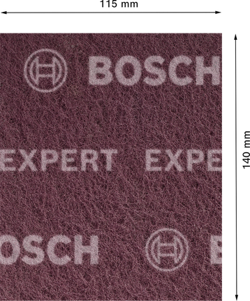 Bosch EXPERT N880 Vliespad, sehr fein A, kastanienbraun.