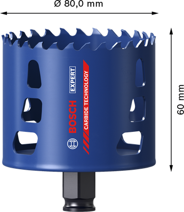 Bosch EXPERT Tough Material Lochsäge 80 x 60 mm.