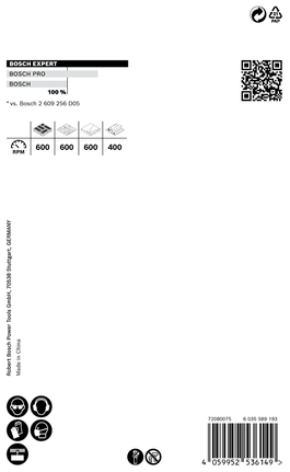 Bosch EXPERT Baustoff-Lochsäge 65 x 60 mm.