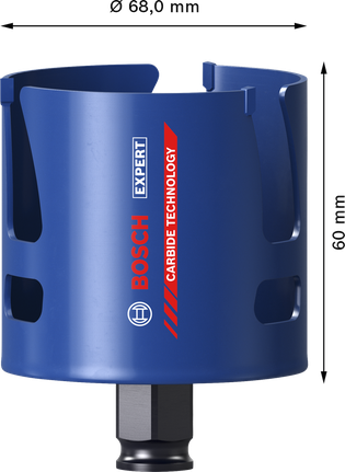 Bosch EXPERT Baustoff-Lochsäge 68 x 60 mm.