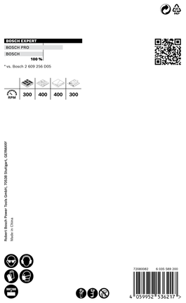 Bosch EXPERT Baustoff-Lochsäge 80 x 60 mm.