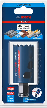 40 mm Tough Material-Lochsäge von Bosch .