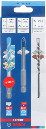 Bosch HEX-9 HardCeramic Mixed Set 6mm Bohrer.