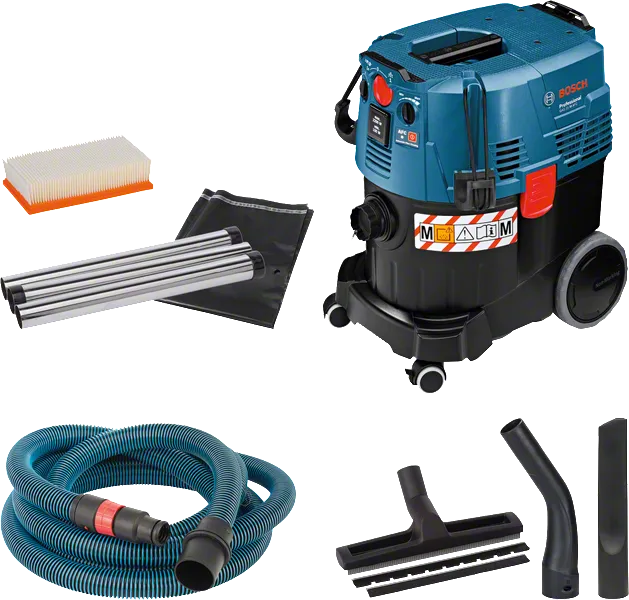 Bosch GAS 35 M AFC Nass- und Trockensauger mit Zubehör.