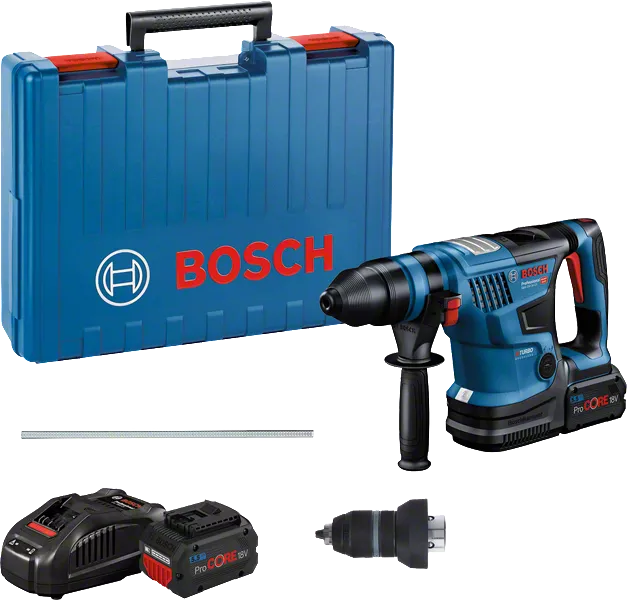 Bosch GBH 18V-34 CF Bohrhammer mit Koffer und Zubehör.