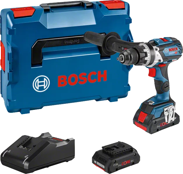 Bosch GSB 18V-110 C Akku-Schlagbohrschrauber-Set mit Koffer.