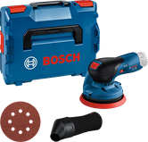 Bosch GEX 12V-125 Akku-Exzenterschleifer-Set.