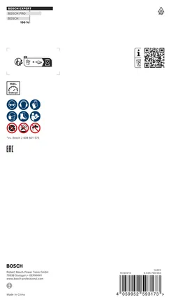 Bosch EXPERT Beton-Diamant-Schleifkopf 180 x 22,23 x 4,5 mm.