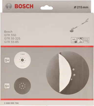 Bosch 215 mm Schleifteller-Set.
