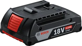 Bosch 18 V 2,0 Ah Li-Ionen-Akkupack.