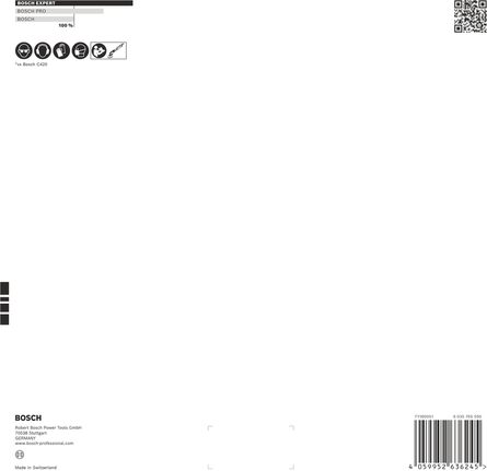 Bosch EXPERT C470 Schleifpapier 225 mm K180 5-tlg.