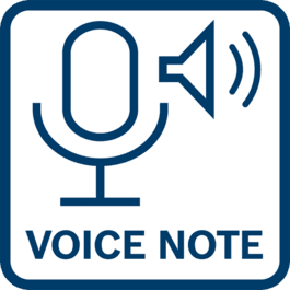  Integriertes Mikrofon und Lautsprecher zum Aufnehmen von Sprachnotizen