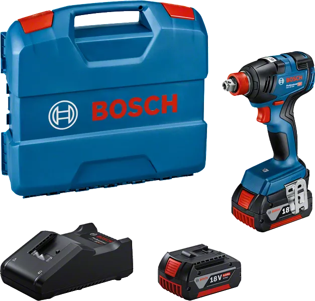 Bosch GDX 18V-200 Schlagschrauber mit Koffer und Akkus.