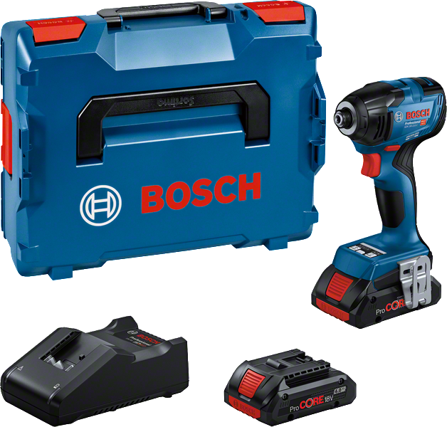 Bosch GDR 18V-210 C Akku-Schlagschrauber-Set.
