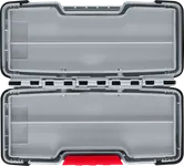 Bosch PRO Tough Box Small für Zubehör, offener Koffer.