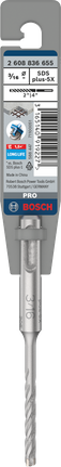 Bosch PRO SDS plus-5X 3/16″ Hammerbohrer.