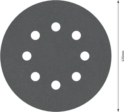 Bosch PRO F355 Schleifteller 125mm G400 mit 8 Löchern.