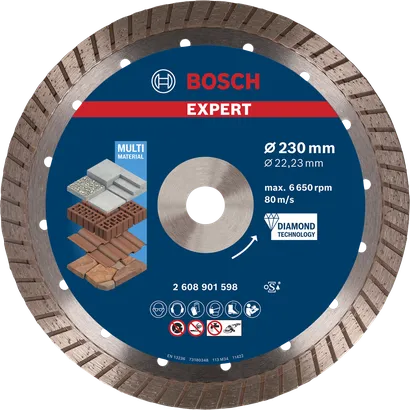 Bosch EXPERT MultiMaterial Diamant-Trennscheibe 230mm.