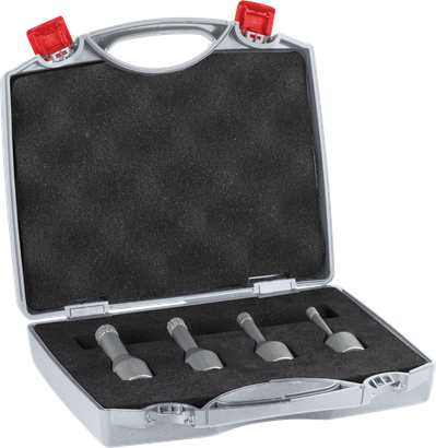 Bosch PRO Keramik Trockenbohrkronen-Set im Koffer.