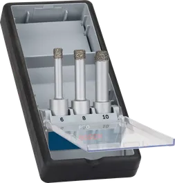 Bosch PRO Keramik Trockenbohrersatz 6 8 10 mm.