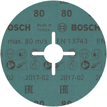 Bosch PRO R780 Fiberscheibe 125 mm, Körnung 80.