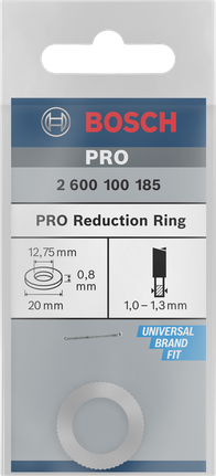 Bosch PRO Reduzierring 20 x 0,8 x 12,75 mm.