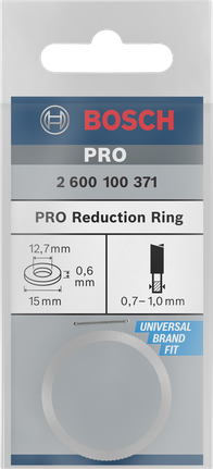 Bosch PRO Reduzierring 15 x 0,6 x 12,7 mm.