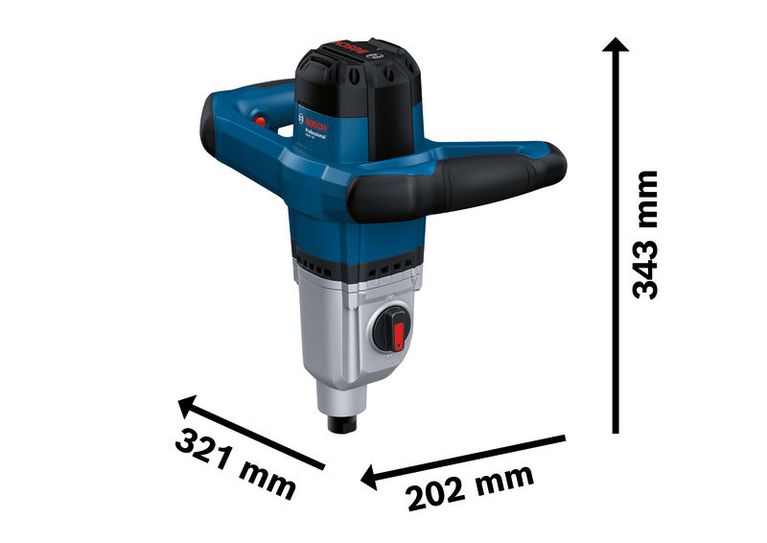 Bosch GRW 140 Rührbohrmaschine mit ergonomischen Griffen.