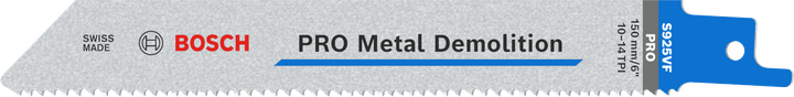 Bosch PRO Metal Demolition S925VF-Sägeblatt mit Vario-Verzahnung.