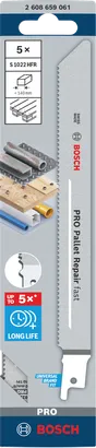 Bosch PRO Pallet Repair Fast S1022HFR 5er-Pack Klingen.