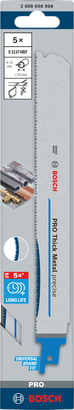 Bosch PRO Thick Metal S1137HBF Sägeblatt 5-tlg.