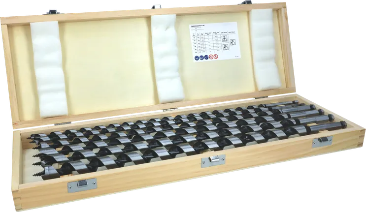 Bosch PRO Holzschlangenbohrer-Set L450 6-tlg. im Holzkoffer.