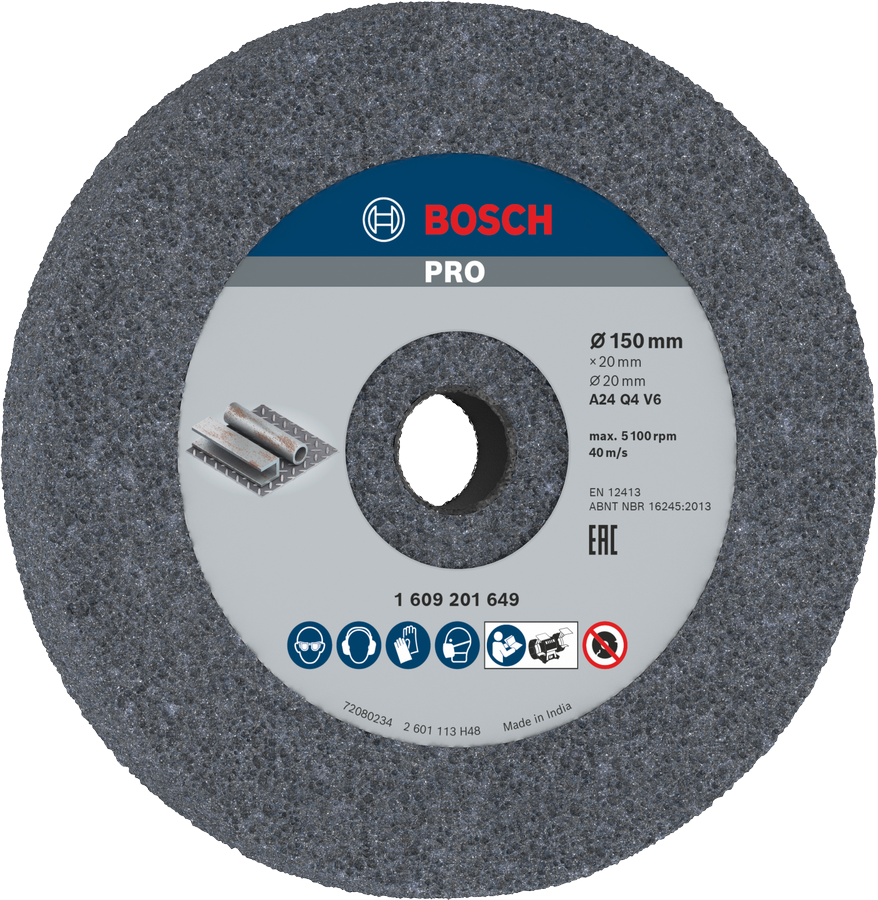 Bosch PRO Metall-Schleifscheibe 150 x 20 x 20 mm G24.